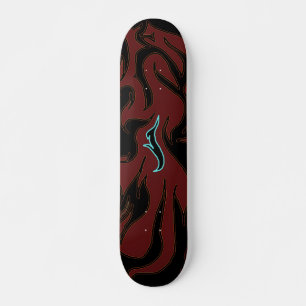 Kanin till flamma skateboard bräda 21,5 cm