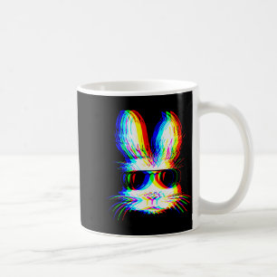 Kanin Trippy Varwave Påsk Techno Rave Edm Musik Kaffemugg