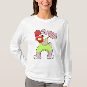 Kanin vid Boxing med Boxing handskar T Shirt