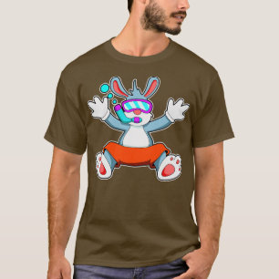 Kanin vid dykning med Swimming goggles Snorkel T Shirt