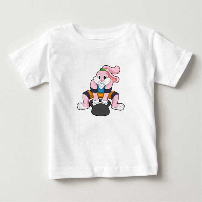 Kanin vid Fitness med Dumbbell.PNG T Shirt (Framsida)
