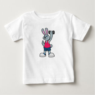 Kanin vid Fitness med Dumbbell T Shirt