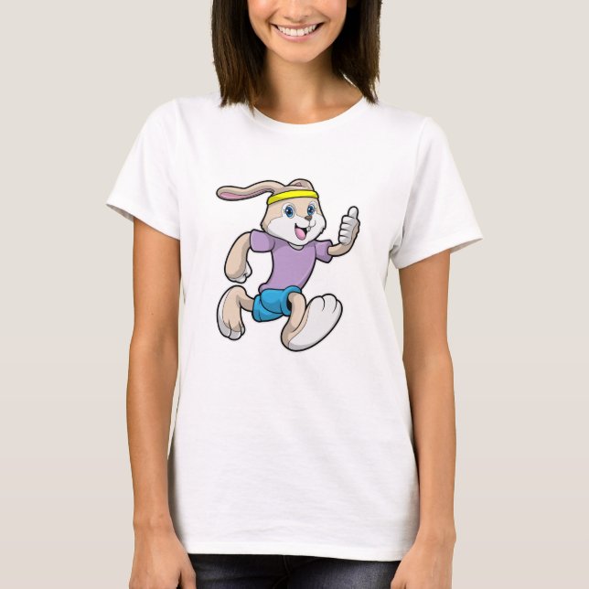 Kanin vid Jogger med Headband T Shirt (Framsida)