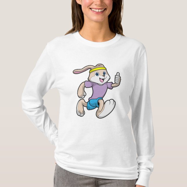 Kanin vid Jogger med Headband T Shirt (Framsida)