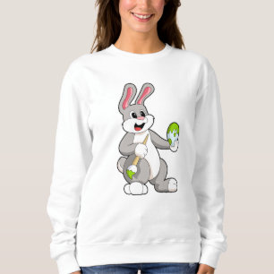 Kanin vid målning med ägg t shirt