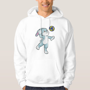 Kanin vid sport med Volleyball Hoodie