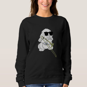 Kanin Wear Sunglasses Spela trombone T Shirt