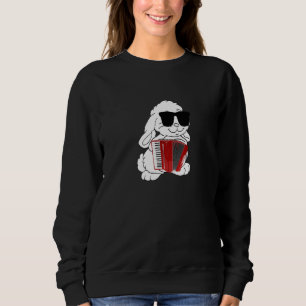 Kanin Wear Sunglasses Spelande Accordion T Shirt