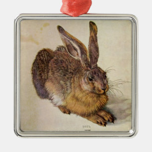 KANIN ( Young Hare ) Julgransprydnad Metall