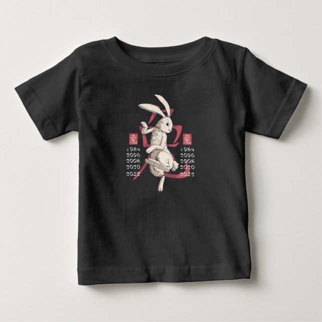 Kanin Zodiakstecken T Shirt (Framsida)