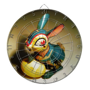 kaninägg i leksak och påsk gult darttavla