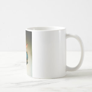 kaninägg i leksak och påsk gult kaffemugg