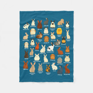 Kaninälskare Kaninuppfödare Kanin Illustration Fleecefilt