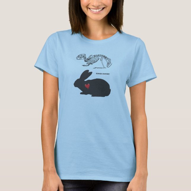 Kaninanatomi T-shirt (Framsida)