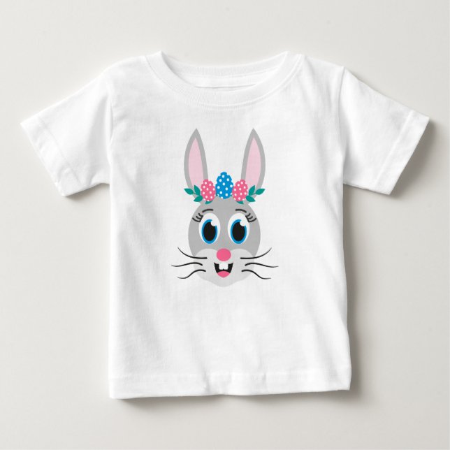 Kaninansikte Tjej-32885 T Shirt (Framsida)