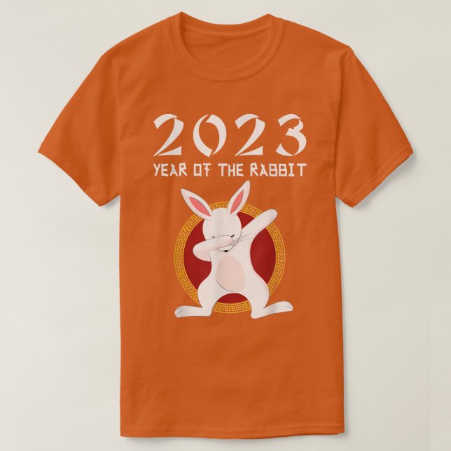 Kaninåret 2023 Kinas nyår 2023 T Shirt (Design framsida)