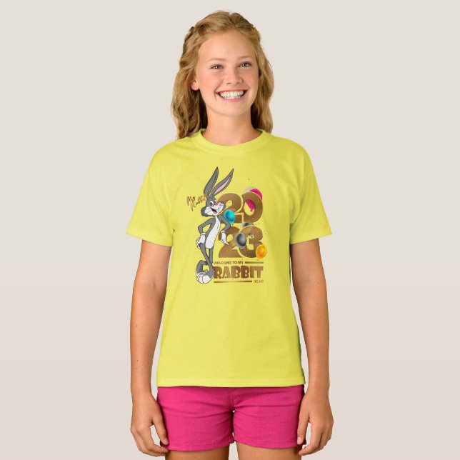 Kaninåret lycklig 2023 | Kids T-Shirt (Hel framsida)