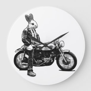 Kaninbiker Stor Klocka
