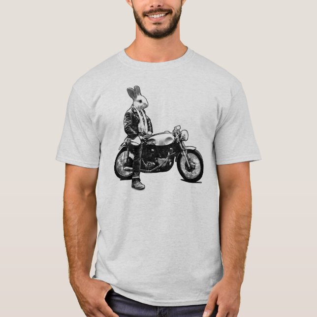 Kaninbiker T-shirt (Framsida)