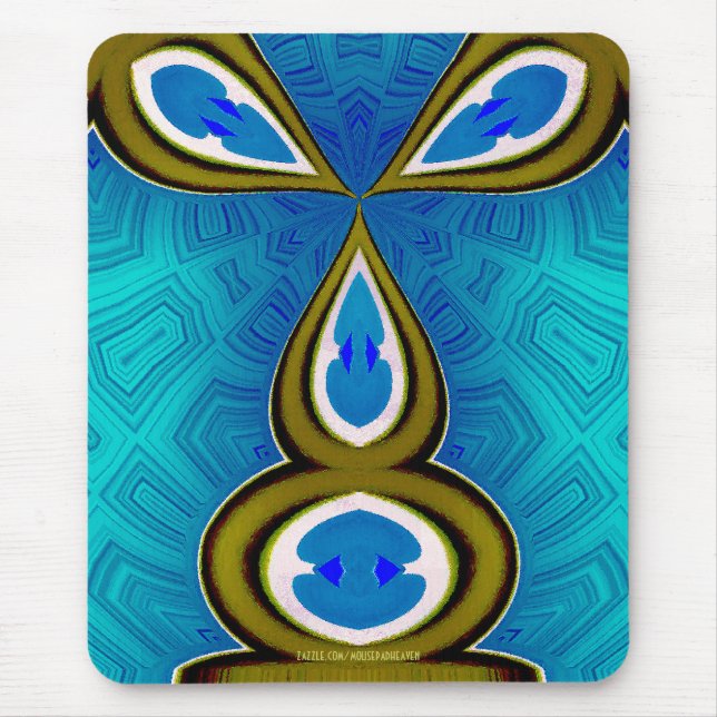 Kaninblått Mousepad Musmatta (Framsidan)