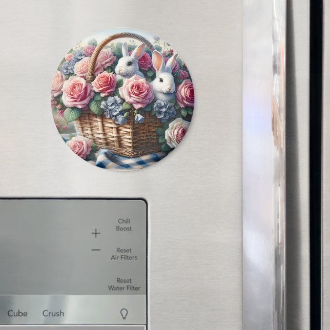 Kaninboet bland stugans rosor magnet (In Situ (Fridge))