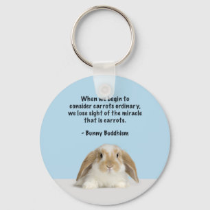Kaninbuddism grundläggande Keychain Nyckelring