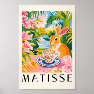Kanindryck, kaffe, leksaksmur, Es Poster