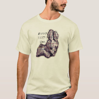 kaninen besöker iowa tee shirt