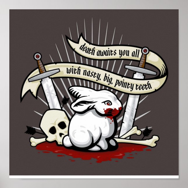 Kaninen Caerbannog Poster (Framsidan)