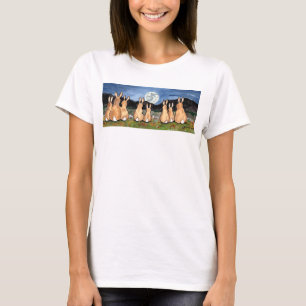 "Kaninen för kaninfamilj i för månen" T-tröja Tee Shirt
