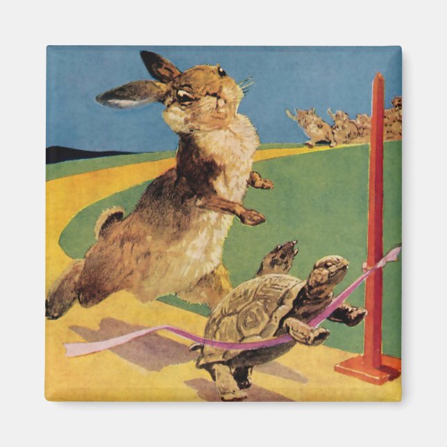 “Kaninen och haren” av Harry Rountree Magnet (Framsidan)