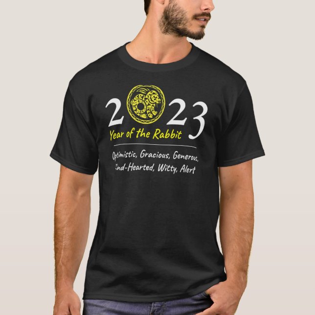 Kaninens år 2023 t shirt (Framsida)