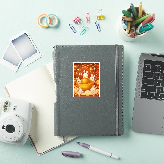 Kaninens år klistermärken (iPad skal)