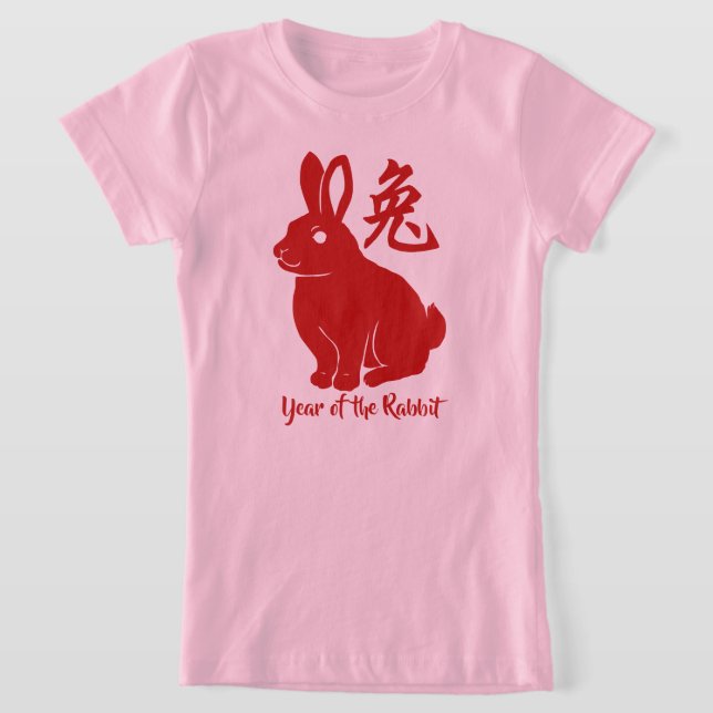 Kaninens år t shirt (Laydown)