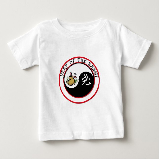 Kaninens år - yinyang tee shirt (Framsida)