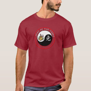 Kaninens år - yinyang (vit text) tröja