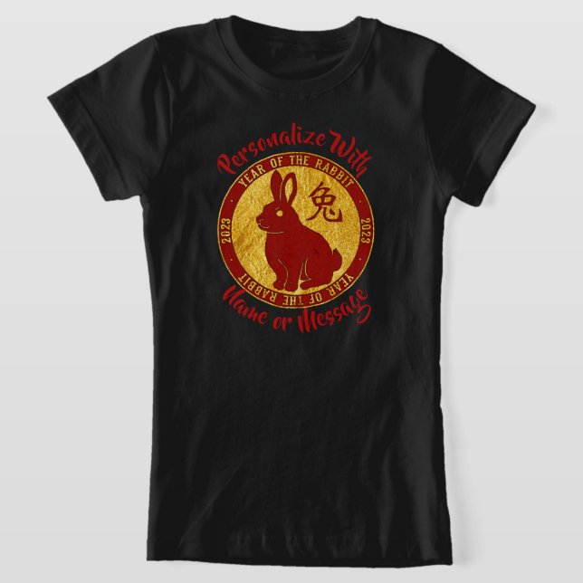 Kaninens Faux Guld T Shirt (Laydown)