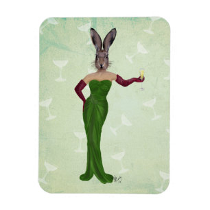 Kaninens Grönt - Dress 3 Magnet