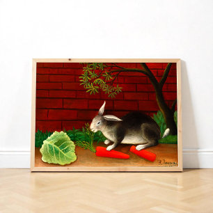 Kaninens måltid av Henri Rousseau Poster