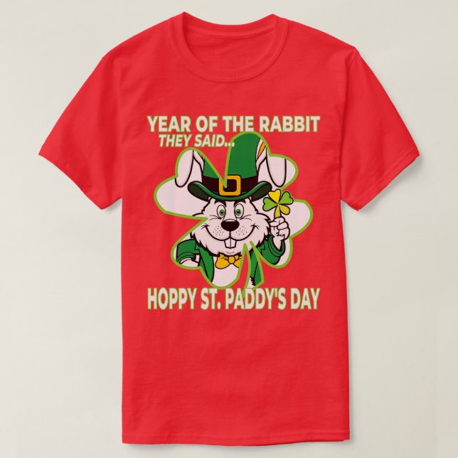 Kaninens St paddys day T Shirt (Design framsida)