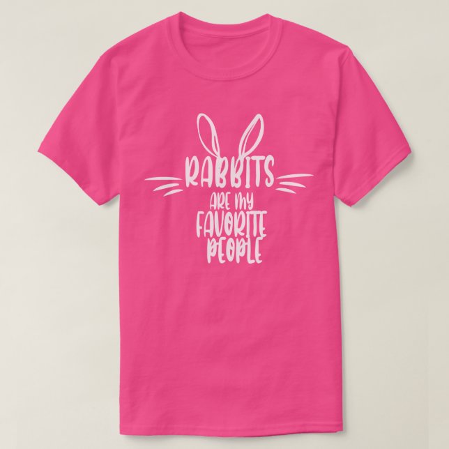 Kaniner är mina favoriter t shirt (Design framsida)