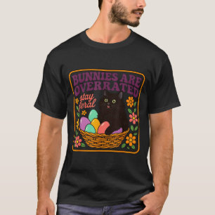 Kaniner är överskattade påsk förvildad katt män kv t shirt