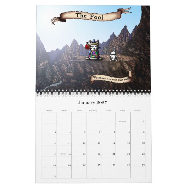 Kaniner av den Tarot 2011 kalendern Kalender (Jan 2027)