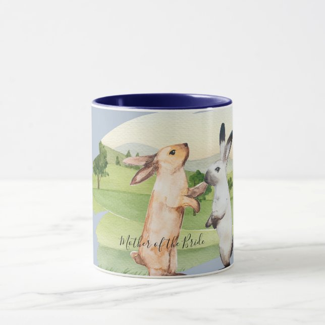 Kaniner Bröllop par Land Garden Mugg (Center)