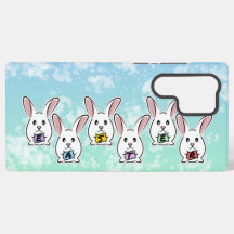 Kaniner från ägg Shaped Påsk