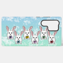 Kaniner från ägg Shaped Påsk