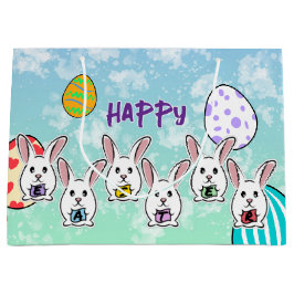 Kaniner från ägg Shaped Påsk