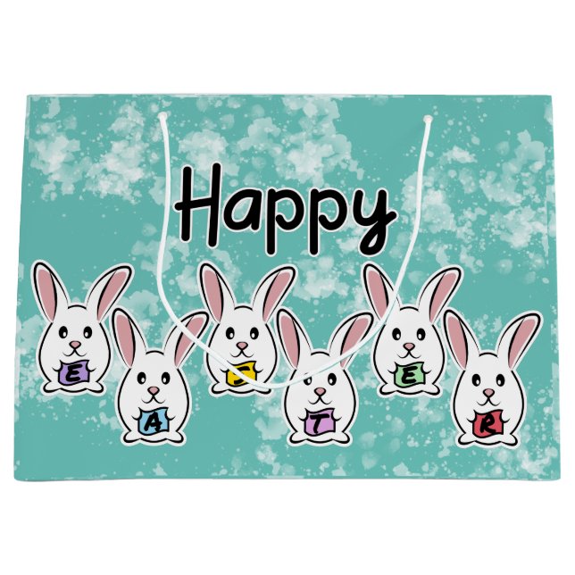 Kaniner från ägg Shaped Påsk (Framsidan)