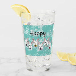 Kaniner från ägg Shaped Påsk Glaskopp