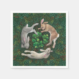 "Kaniner Frolicking." Pappra blöjor Pappersservett